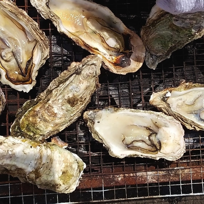 ☆牡蠣の網焼き